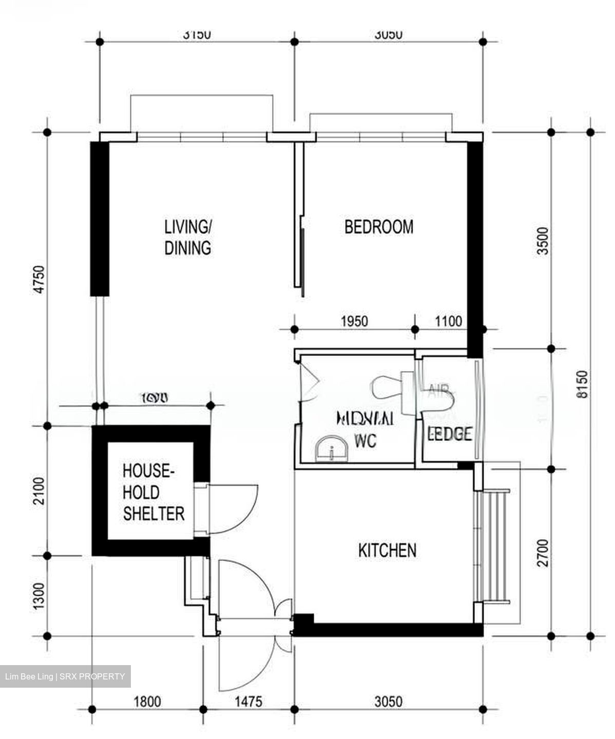 Blk 102B Eastcreek @ Canberra (Sembawang), HDB 2 Rooms #563941911